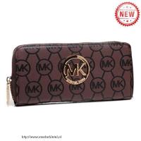 michael kors jet set continental logo groot koffie portefeuilles Tassen Amsterdam r0e0b845